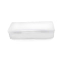 Transparent Box Storage Case for Nail Art Equipment Manicure Tool Organzing Pedicure Tool Empty Plastic Box (White)