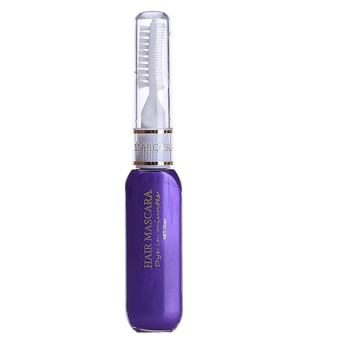Temporary Hair Mascara Washable Temporary Hair Color Chalk Hair Dye Stick Non-toxic Instant Dye(Purple)