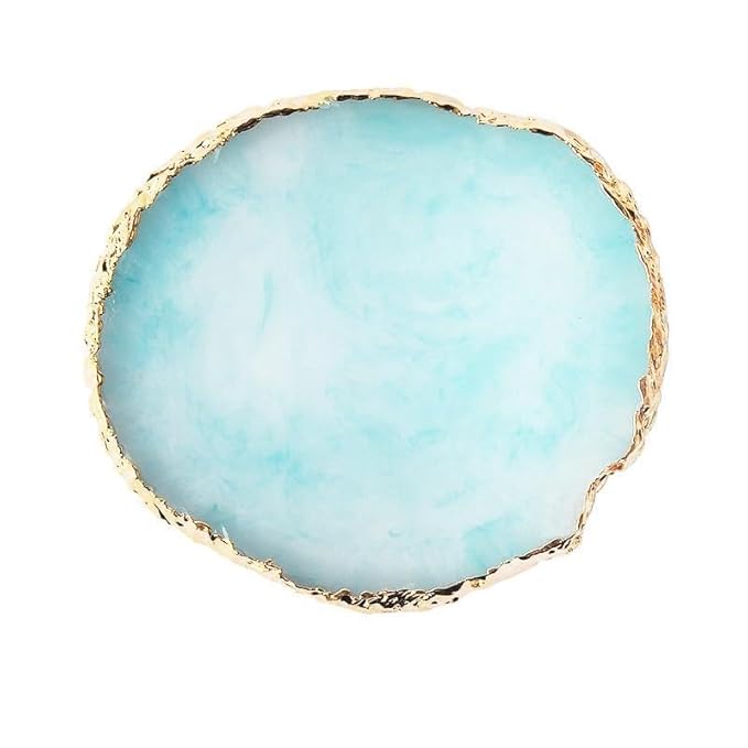 Resin Nail Art Palette Polish Makeup Palettes Nail Painting Mixed Color Palette (Blue)