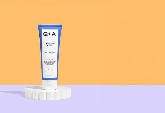 Q+A Salicylic Acid Daily Cleanser – Exfoliating Face Wash for Clear Skin, Targets Breakouts & Pore Congestion, Hydrating with Betaine & Allantoin, Vegan & Cruelty-Free, Made in UK, 125ml