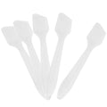 G2PLUS 100pcs Disposable Makeup Spatula – 3.2 Inch Plastic Cosmetic Spatula, Clear Cream Mixing Tools for DIY Skincare, Wedding Favor, Salon Use