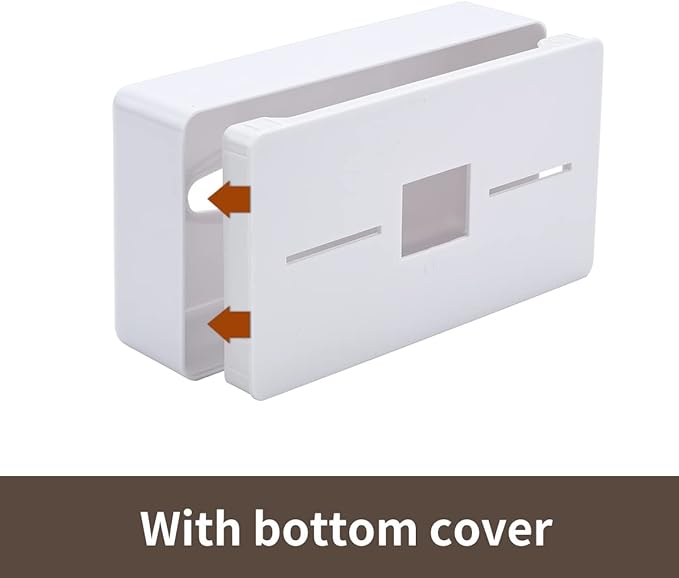Tissue Box Cover, Rectangular White Wall Mounted Facial Paper Holder Dispenser, Prefert for Storage on Bathroom Vanity, Kitchen, Night Stand, Countertops Office and Car.