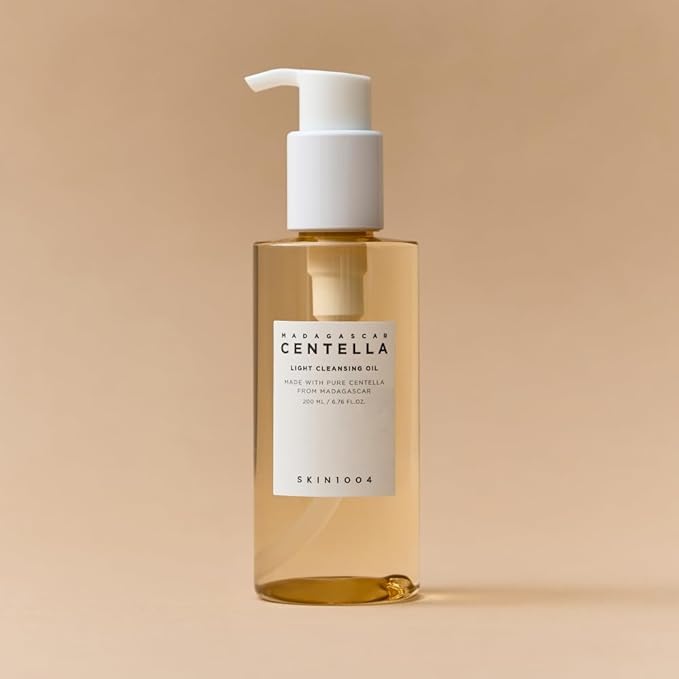 SKIN1004 Madagascar Centella Light Cleansing Oil 6.76 fl.oz, 200ml | Gentle Oil Cleanser for Face, Korean Facial Cleanser, Double Cleansing