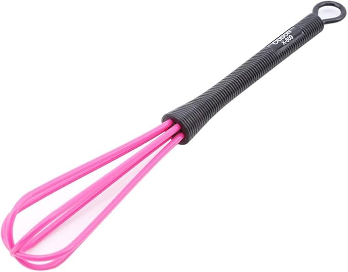 1Pc Rose Red Convenient Plastic Hair Dye Paste Stir Bar Salon Hairdressing Dye Handle Whisk Balloon Whip Mixer Hair Dyeing Stirrer Tool,Hair Color Mixing Bowls,Hair Coloring Products