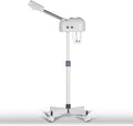 Professional Ozone Facial Steamer for Esthetician with Hot Mist, Stand Facial Steamer On Wheels, Height Adjustable & 360° Rotatable Nozzle, Home & Salon SPA