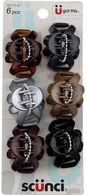 Scunci Beauty Octopus Jaw Size 6pk Scunci Efforless Beauty 4cm Octopus Jawclips, 6 Pack