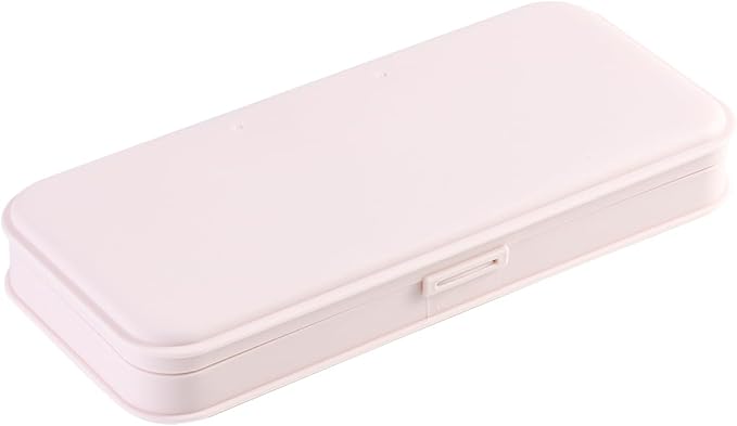 Nail Art Tool Storage Box, Plastic Manicure Tool Box, Manicure Efile Accessories Drill Kit Case, Beauty tool Case, Tweezers Container, Travel Salon Home, Nail Implement for Esthetician -Pink
