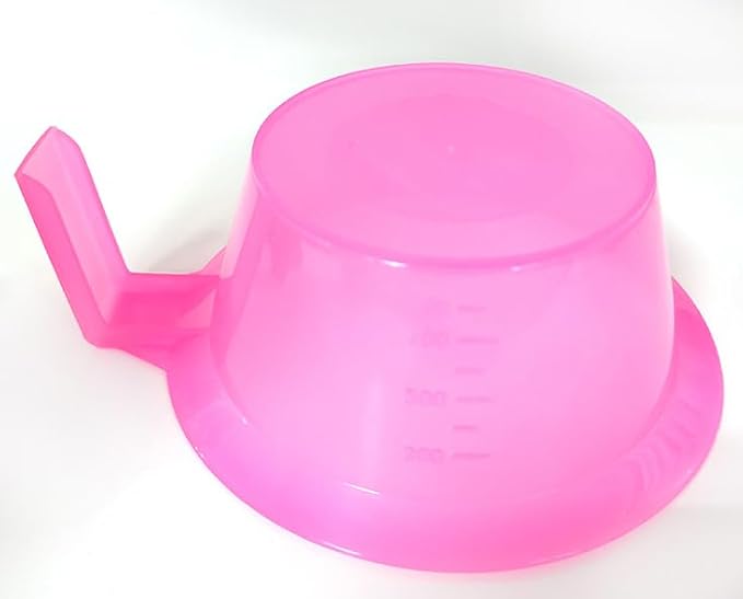 lasenersm 4 Pieces Hair Color Mixing Bowl Hair Color Bowl Hair Dye Bowl Applicator Bowl Plastic Color Mixing Tint Bowls Hair Dyeing Bowls Dyeing Coloring Tool for Home Salon Hairdressing, Pink
