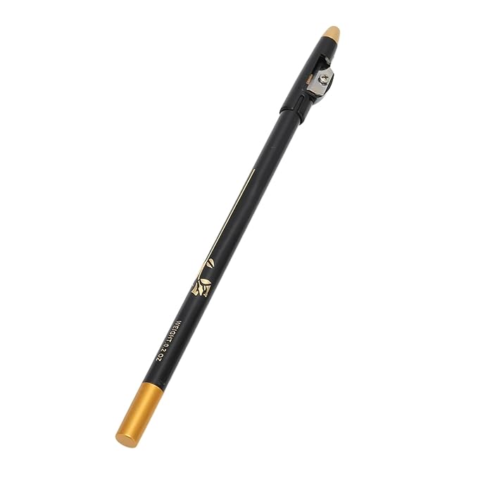 Beard Pencil, Premium Barber Pencil Beard Shaper with Built in Sharpener Edge Hairline Razor Trace Pencils Beard Guide Beard and Hairline, Professional Shaping Tool for Men (Black)