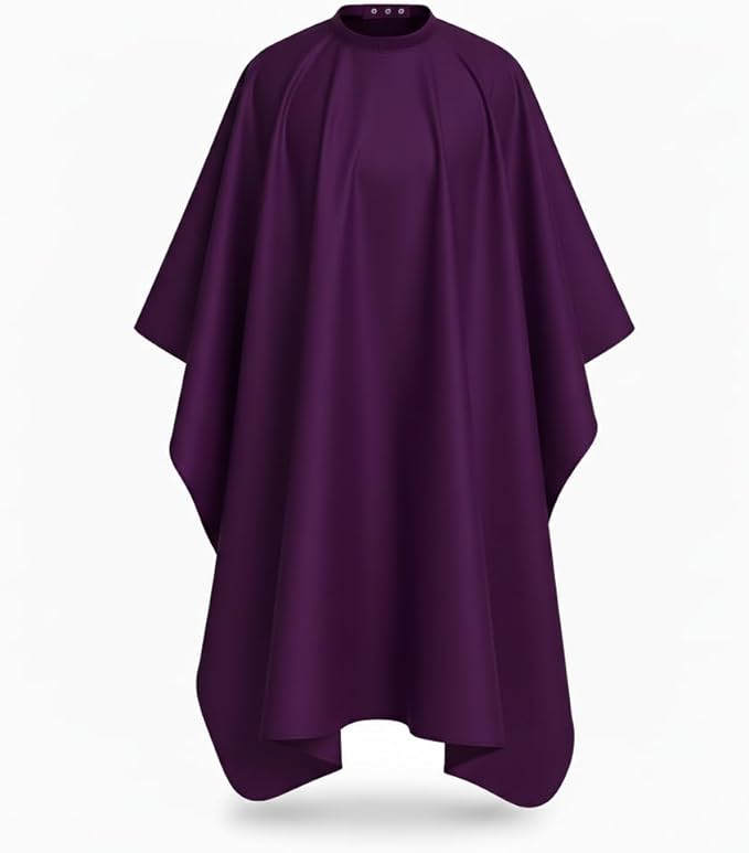 DONNA Professional Hairstyling Cape, Hair Cutting Cape with Extra Long Closure, M to XL, 100% Polyester