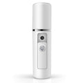 Nano Facial Mister Moisturizing Atomization Humidifier Cool Mist Facial Steamer Handy Mist Sprayer Moisturizing & Hydrating for Skin Care, Makeup, Eyelash Extensions (White)