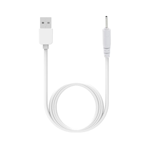 Chofit Intended for COSLUS FBS02/FBS01 Facial Cleansing Brush Charging Cable Protable Replacement USB Charger Cable Compatible with COSLUS IPX7 Charger (White,1PACK)