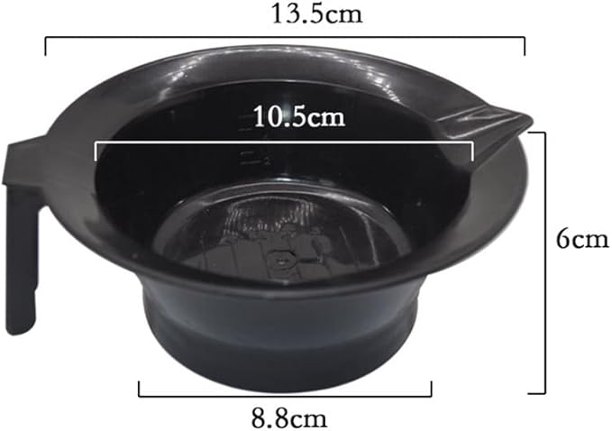 Magic Collection Handle and Pouring Lip Mixing Bowl and Dye Brush with Hook