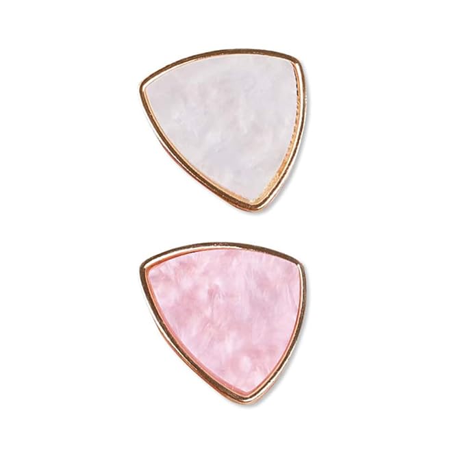 AKOAK Adjustable Mini Nail Ring Tray, Resin Nail Art Gel Makeup Plate Palette, Ring Gel Polishing Mixing Tray DIY Color Plate Nail Art Polishing Paint Plate (Triangle, 2Pcs)