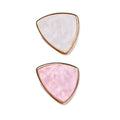 AKOAK Adjustable Mini Nail Ring Tray, Resin Nail Art Gel Makeup Plate Palette, Ring Gel Polishing Mixing Tray DIY Color Plate Nail Art Polishing Paint Plate (Triangle, 2Pcs)