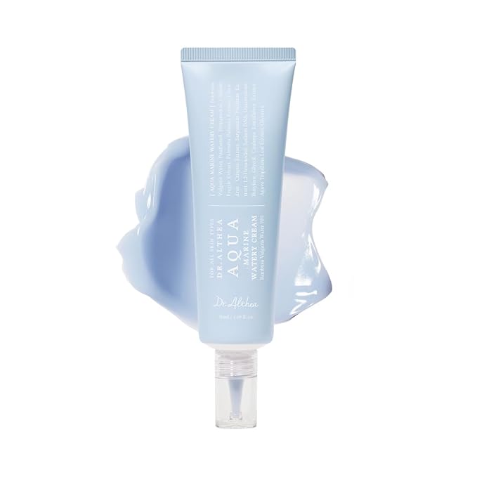 Dr.Althea Aqua Marine Watery Cream | Daily Face Moisturizer for All Skin Types | Deep Hydration Face Cream with Hyaluronic Acid | Vegan Korean Skincare, 1.69 Fl Oz