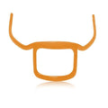Beard Styling Template Goatee Mustache Grooming Guide Stencil Lineup Tool Shaving Template for Men Face Hair Styling Hairline Shaping Orange