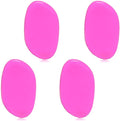 Washable Silicone Sponge Jelly Applicator for Cream Gel Foundation - Face Silisponge Cosmetic Beauty Makeup Tools Blender Red 4PCS