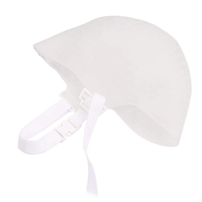 FRCOLOR Silicone Highlight Hair Cap Reusable Silicone Hair Highlighting Cap with Needle Professional Tools Styling for Hair Dyeing Hair Salon Dye Hat