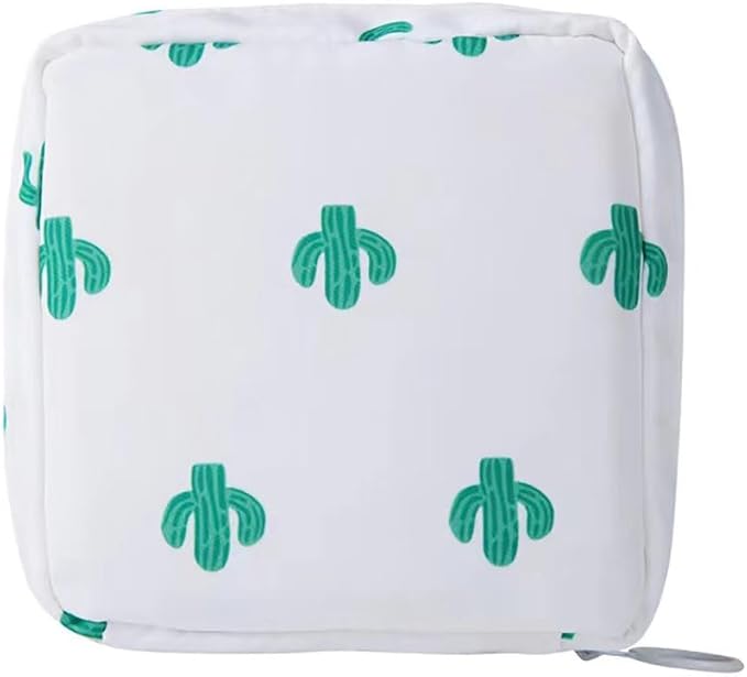 PayPie Sanitary Napkin Storage Bag, Portable Menstrual Pad Bag Tampons Collect Bags, Zipper Nursing Pad Holder Tampon Bag Sanitary Organizer for Women and Girls, 12 * 12 * 4 cm