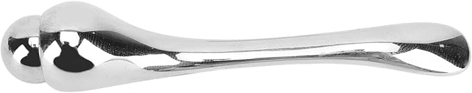 Semme Eye Cream Applicator Tool,Metal Eye Cream Applicator Roller Wand Stick, Silver Zinc Alloy Eye Cream Spatula Scraping Massage Tool for Reducing Puffiness Wrinkle Dark Circles