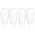 TSA Approved Travel Bottles Set for Toiletries Travel Size Containers Kit 4 Pack Portable Leak Proof Refillable Squeeze Cosmetic Airplane Essential Shampoo Hair Conditioner Body Lotion Bath Shower Gel