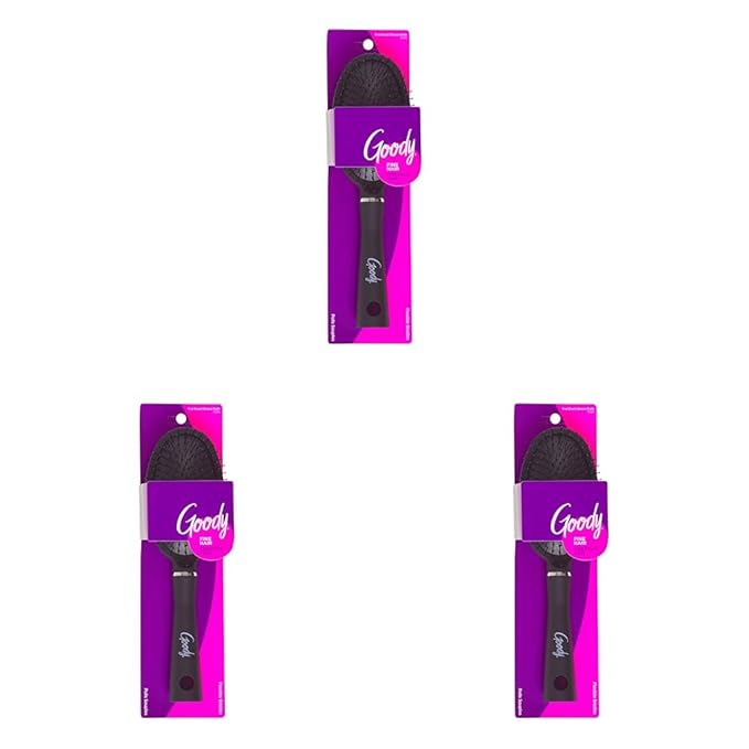 Goody Detangle It Oval Hair Brush - Black, Custom Style Detangler Brush with Flexible Bristles, Use as a Detangling Brush or Styling Hair Brush to Tackle Tangles & Knots, Brush for Fine Hair