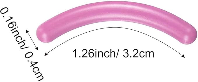 80 pcs Eyelash Curler Refills, Eyelash Curler Pads, Silicone Rubber Universal Eye lash Curler Replacement Refills with Clear Storage Box (Pink)