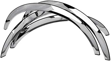 QMI 145003 - Fender Trim Compatible with Chevy S10 and GMC S15 Pickup (Full Arch) Mirror Polished Stainless Steel Wide Width Set Of 4