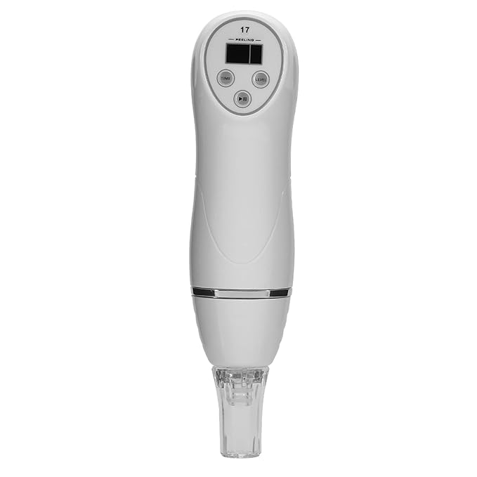 JTLB Portable Peeling Blackhead Removal Skin Care Machine for Suction and Pore Cleaning Beauty Device White Color (US Plug)