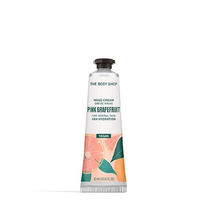 The Body Shop Pink Grapefruit Hand Cream – Citrus Fragrance, On-the-Go Hydration – Vegan – 1.0 oz