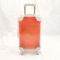 HBZGTLAD 10pcs false eyelashes packaging box pink luggage lashes suitcase luxury mink lashes packing fluffy and curly case empty (Orange)