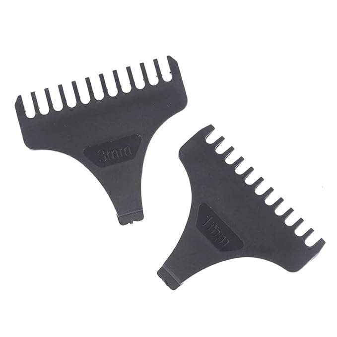 8 Pack Hair Clipper Limit Comb Guide 1MM 2MM 3MM Guides Set with Protection Guard Cover for Vintage T9 Height 31mm 32mm T-Blade Electric Trimmer Cordless Shaver Outliner Edger Detailer