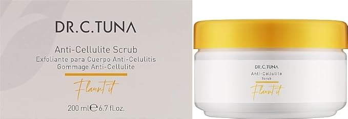 Farmasi Anti-Cellulite Body Scrub with Natural Exfoliants and Smoothing Extracts, 200 ml / 6.7 fl.oz – Exfoliating Body Polish for Firm, Silky Skin and Enhanced Skin Texture