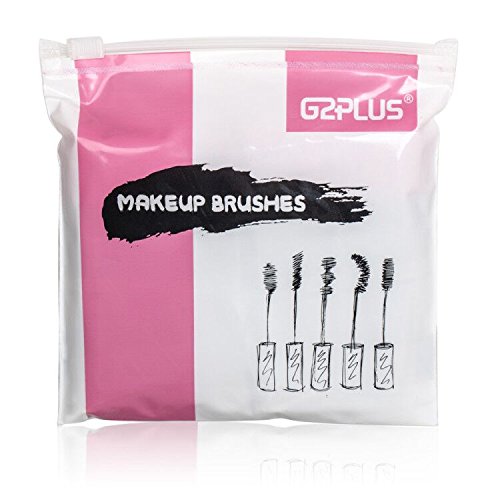 G2PLUS 100PCS Disposable Eyelash Brushes, Rose Mascara Wands Applicator Makeup Kits, Eyelash Spoolies Brushes for Eyelash Extensions and Eyebrows