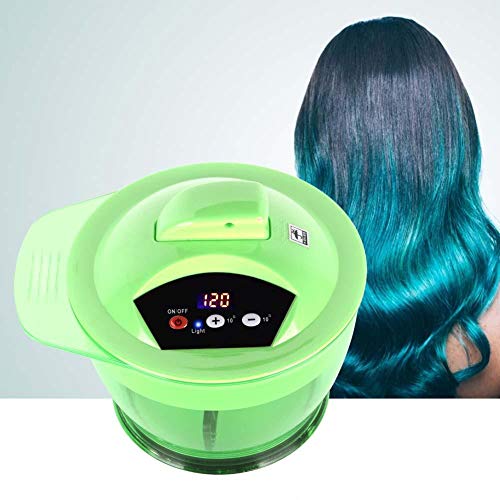 ZJchao Hair Color Mixing Bowl Automatic Electric Hair Dye Mixer Professional Coloring Tool for Salon Use Green Blender for Cream Dye Application