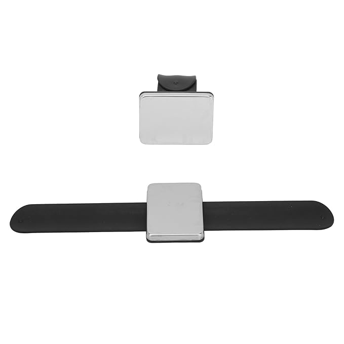Makeup Mixing Palette,Magnetic Cosmetic Mixing Palette with Silicone Wrist Strap,Manicure Palette,Easy Clean,Black
