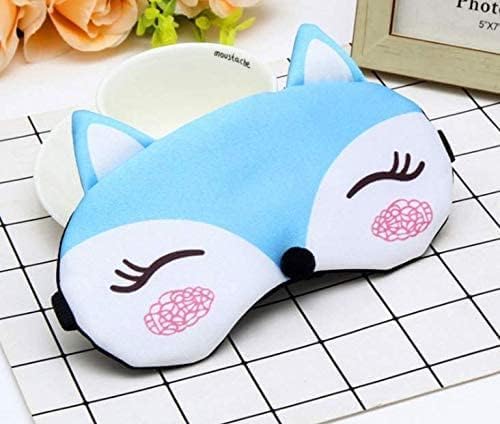 BE 3 Pack Dog Cat Sleep Mask with Gel Mask Cold Warm Compress Cute Funny Blindfold Eye Cover Kids Women Men Gift (Foxes)