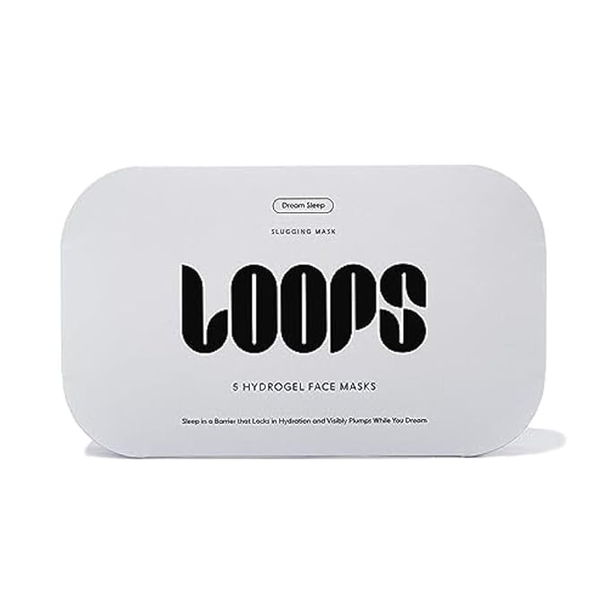 LOOPS DREAM SLEEP - Nighttime Slugging Hydrogel Face Masks Face Mask Leaves Skin Toned, Plump, Hydrated, Restored - Layers Skin with Natural Oils, Vitamins, Antioxidants, & Fatty Acids, 5 pc