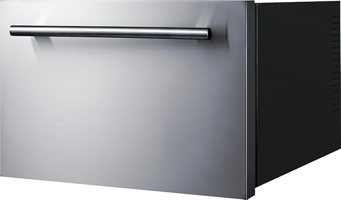 Summit 18” Drawer Cooler, Drawer Wine Cellar, Beverage Center, 0.8 cu.ft. Capacity, Stainless Steel, Panel Ready Capable*- COOL1D (*Panels not included)