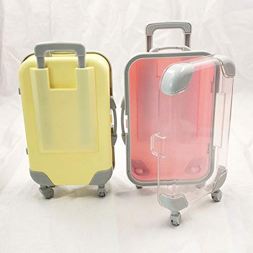 HBZGTLAD 10pcs false eyelashes packaging box pink luggage lashes suitcase mink lashes packing fluffy and curly case empty (Blue-green)
