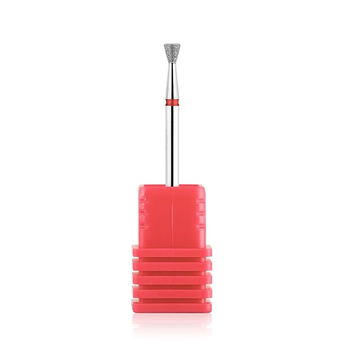 NMKL38 Tapered Diamond Nail Drill Bits for Nail Prep 3/32 Shank efile Bit Cuticle Cleaner Tool