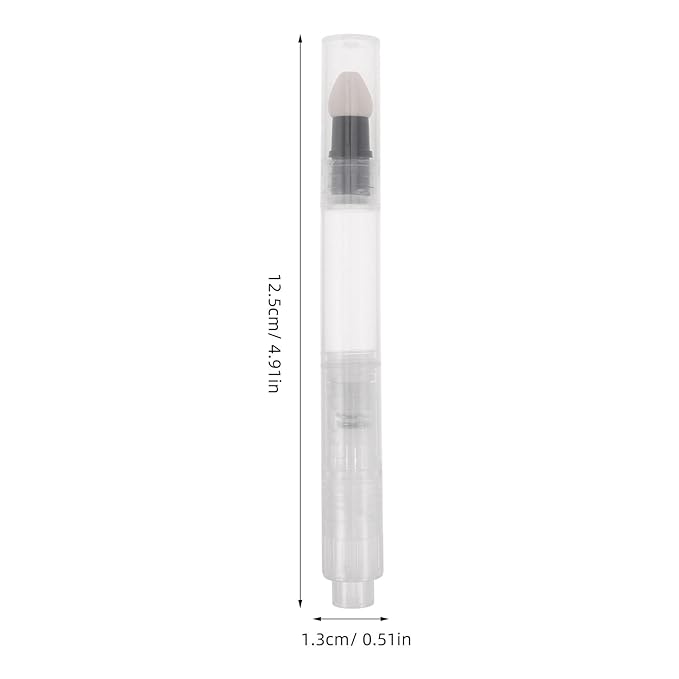 2Pcs 3Ml Sponge Tip Press Pen Cosmetic Packaging Material for Lip Gloss Cream Foundation Concealer Dispenser Makeup Applicator