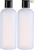 10 oz Small Plastic Bottles with Disc Caps, Empty Shampoo Bottle, Leak Proof Travel Bottles for Toiletries,Conditioner,Lotions,Cream, Dish Soap,BPA Free, Pack of 2