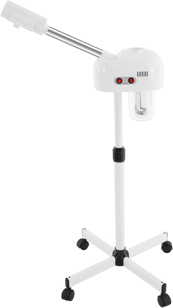 Facial Steamer, Face Steamer for Facial Deep Cleaning Professional Ozone Facial Steamer on Wheels w/360° Rotatable Nozzle for Home and Salon