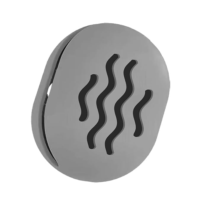 Makeup Sponge Holder,Travel Make up Sponges Organizer,Silicone Shatterproof Make Up Sponge Case,Breathable makeup sponge case, suitable for business or travel(Grey)