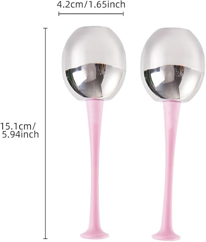 Stainless Steel Cooling Globes 2 PCS for Face Massage Durable Ice Globes with Storage Case Spa & Home Use Reduce Puffiness, Tighten Pores for Wife Mom Girlfriend Mother Sister Gift