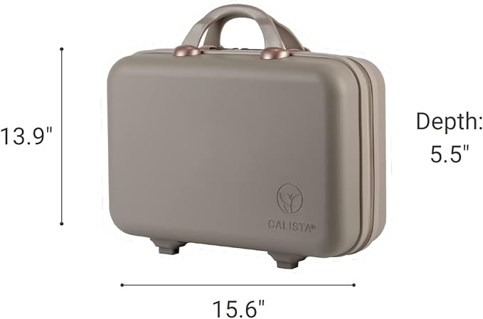 Calista Beauty Case Hair & Beauty Organizer, Pop-Up Vanity & Styling Station, Storage & Travel Case, Heat-Resistant Hair Tool Storage (Dove Grey)