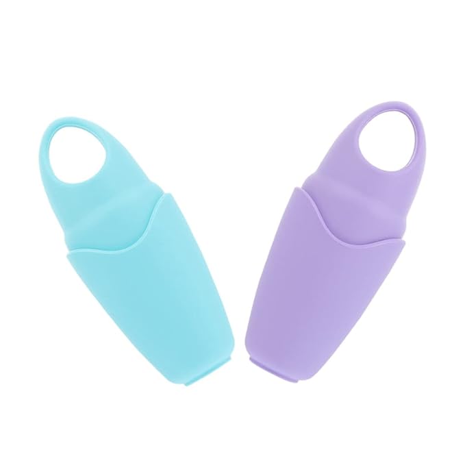 2pcs Silicone Facial Ice Mold for Eye Puffiness Relief Portable Face Massage Roller Compact Ice Compress Tool for Morning Swelling and Pore Shrinking