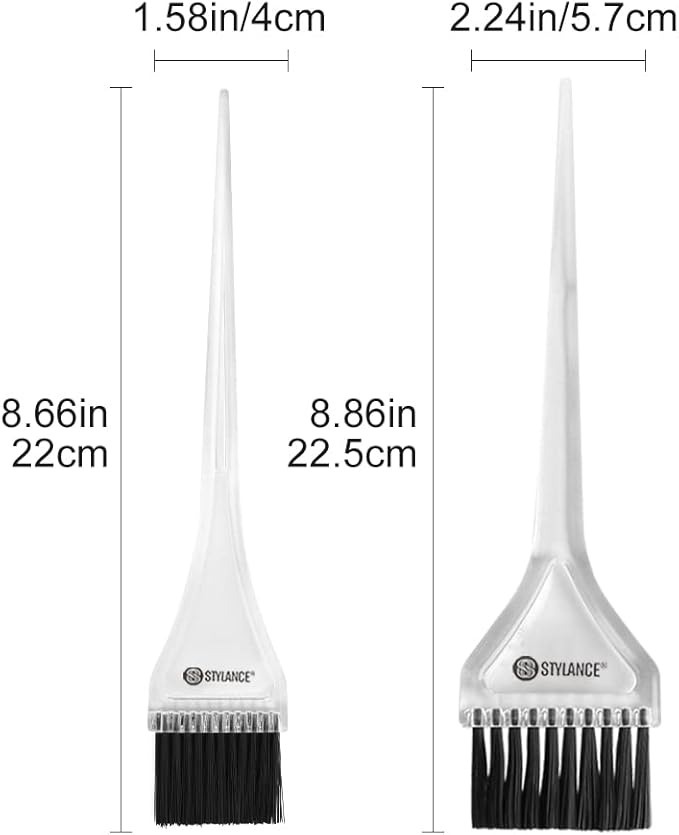 STYLANCE 4pc Professional Salon Hair Dye Kit - Bleaching, Dyeing, Mixing Bowl, Measuring Cup, Coloring Tools for DIY Salon